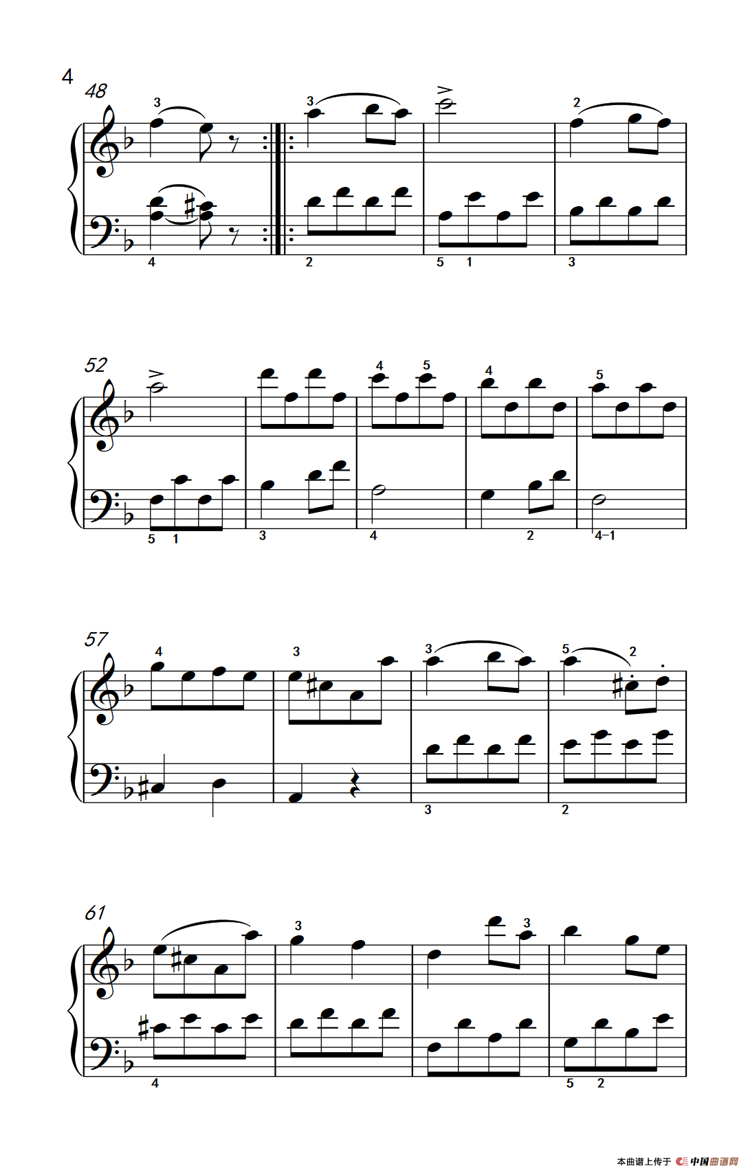 第五级 2.回旋曲（中央音乐学院 钢琴（业余）考级教程 4-6级）