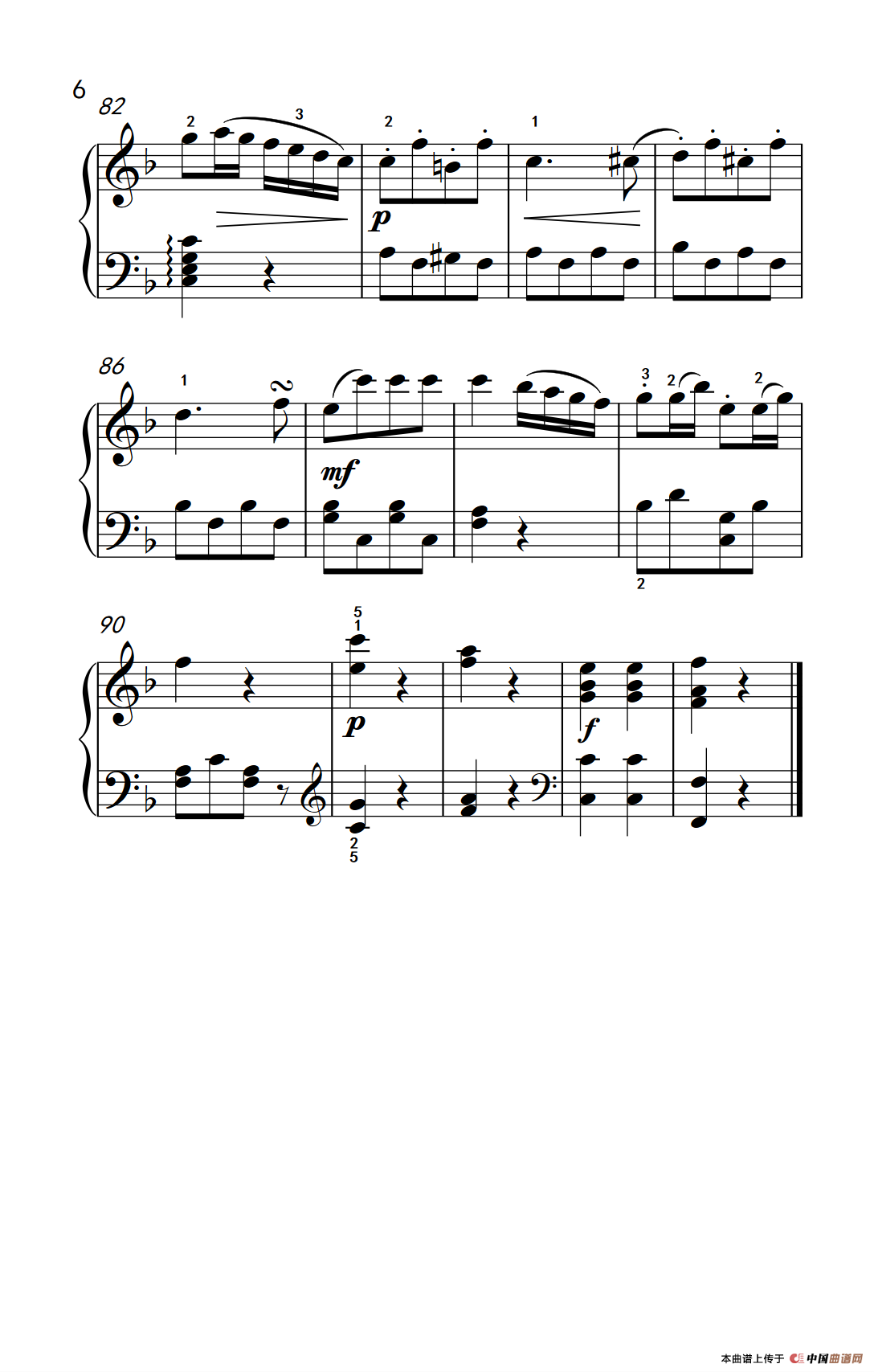 第五级 2.回旋曲（中央音乐学院 钢琴（业余）考级教程 4-6级）