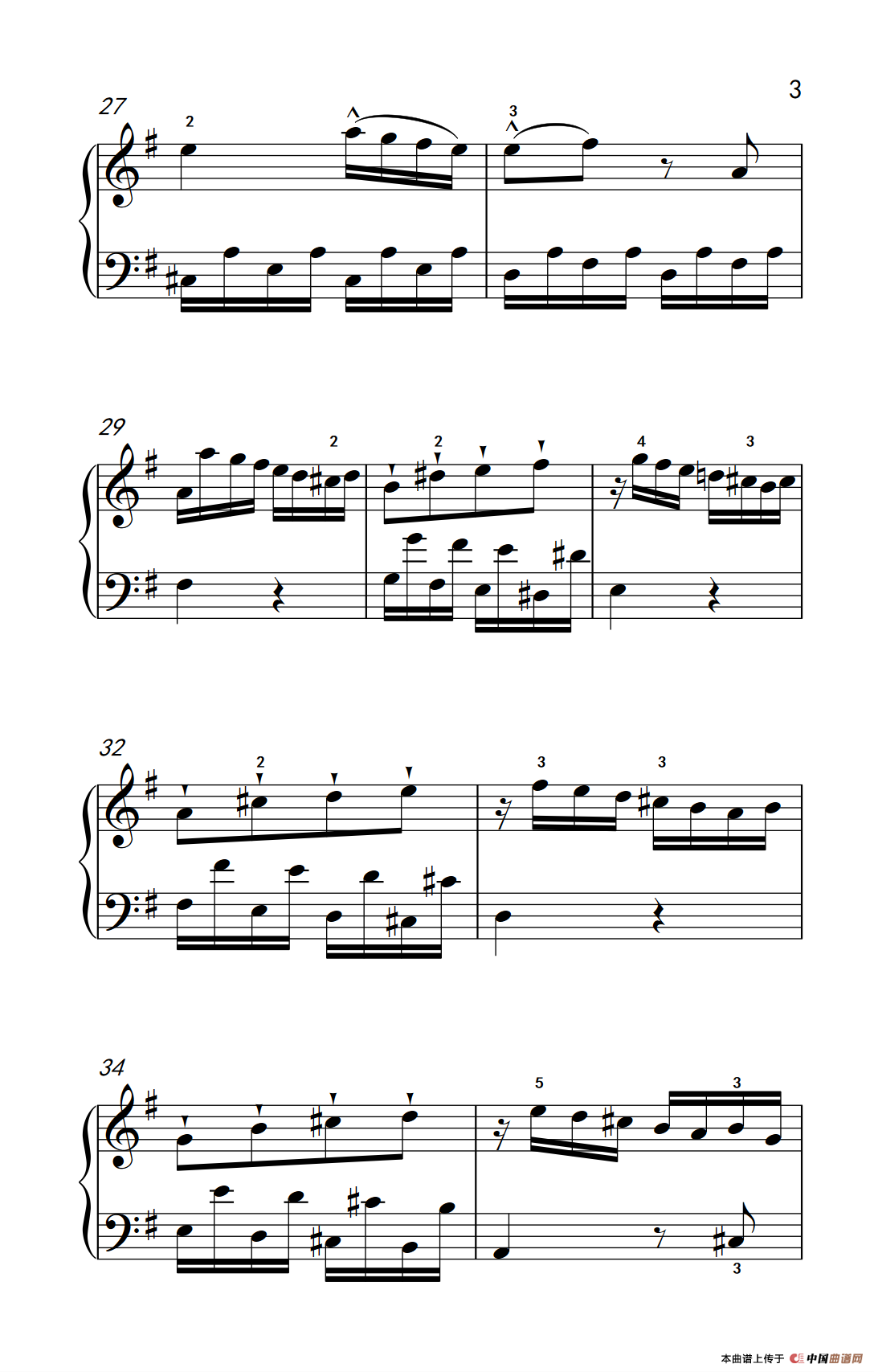 第五级 1.G大调奏鸣曲 第一乐章（中央音乐学院 钢琴（业余）考级教程 4-6级）