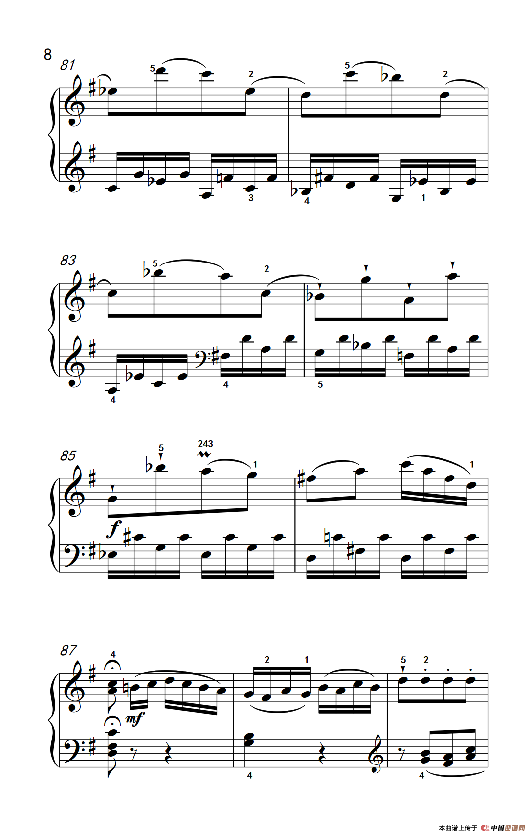 第五级 1.G大调奏鸣曲 第一乐章（中央音乐学院 钢琴（业余）考级教程 4-6级）