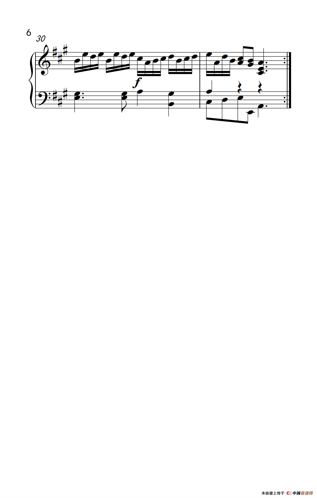 第五级 2.A大调奏鸣曲（中央音乐学院 钢琴（业余）考级教程 4-6级）