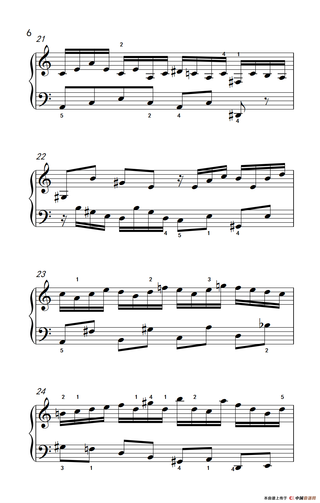 第五级 1.二部创意曲（中央音乐学院 钢琴（业余）考级教程 4-6级）