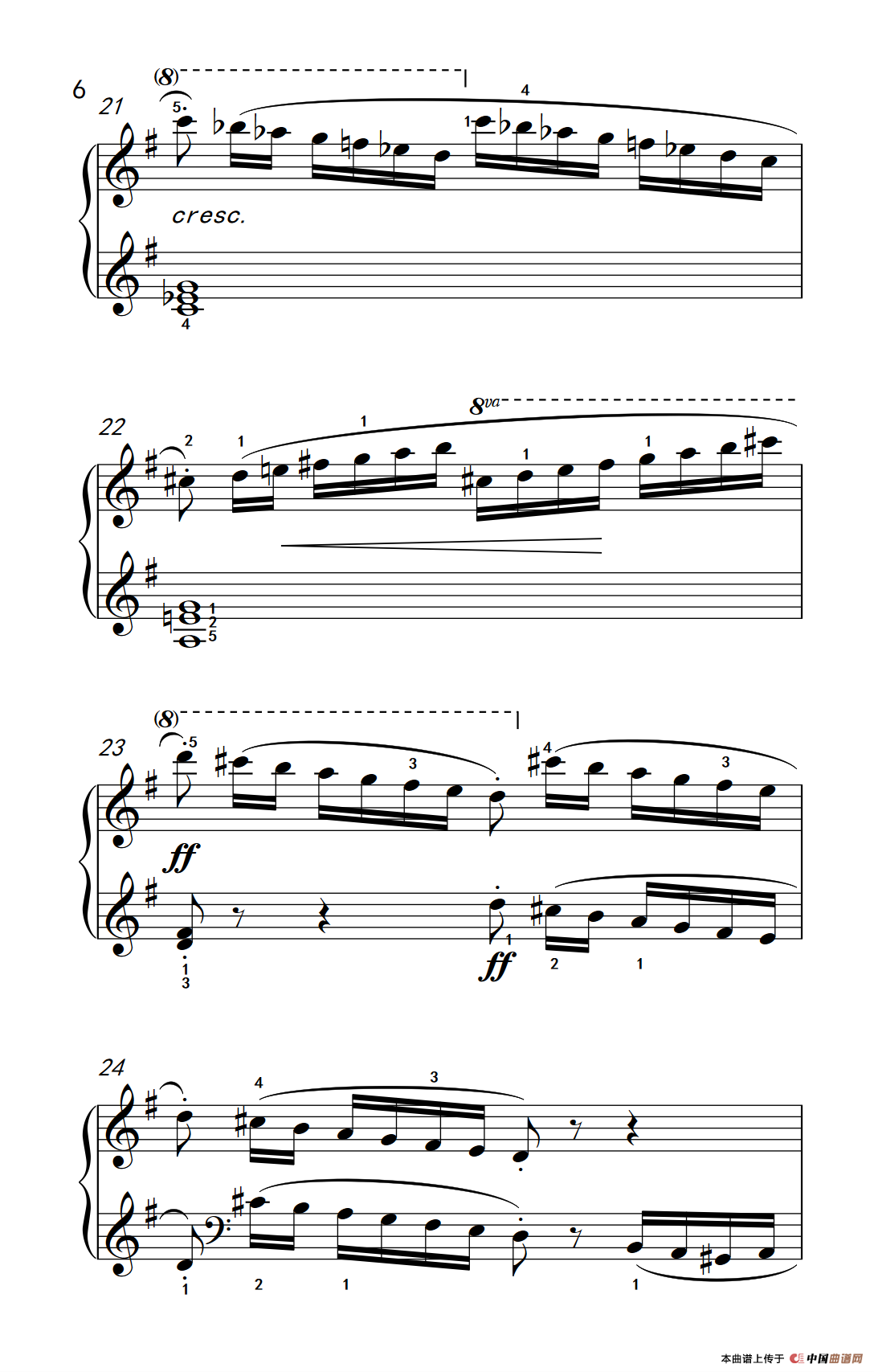 第五级 3.练习曲（中央音乐学院 钢琴（业余）考级教程 4-6级）