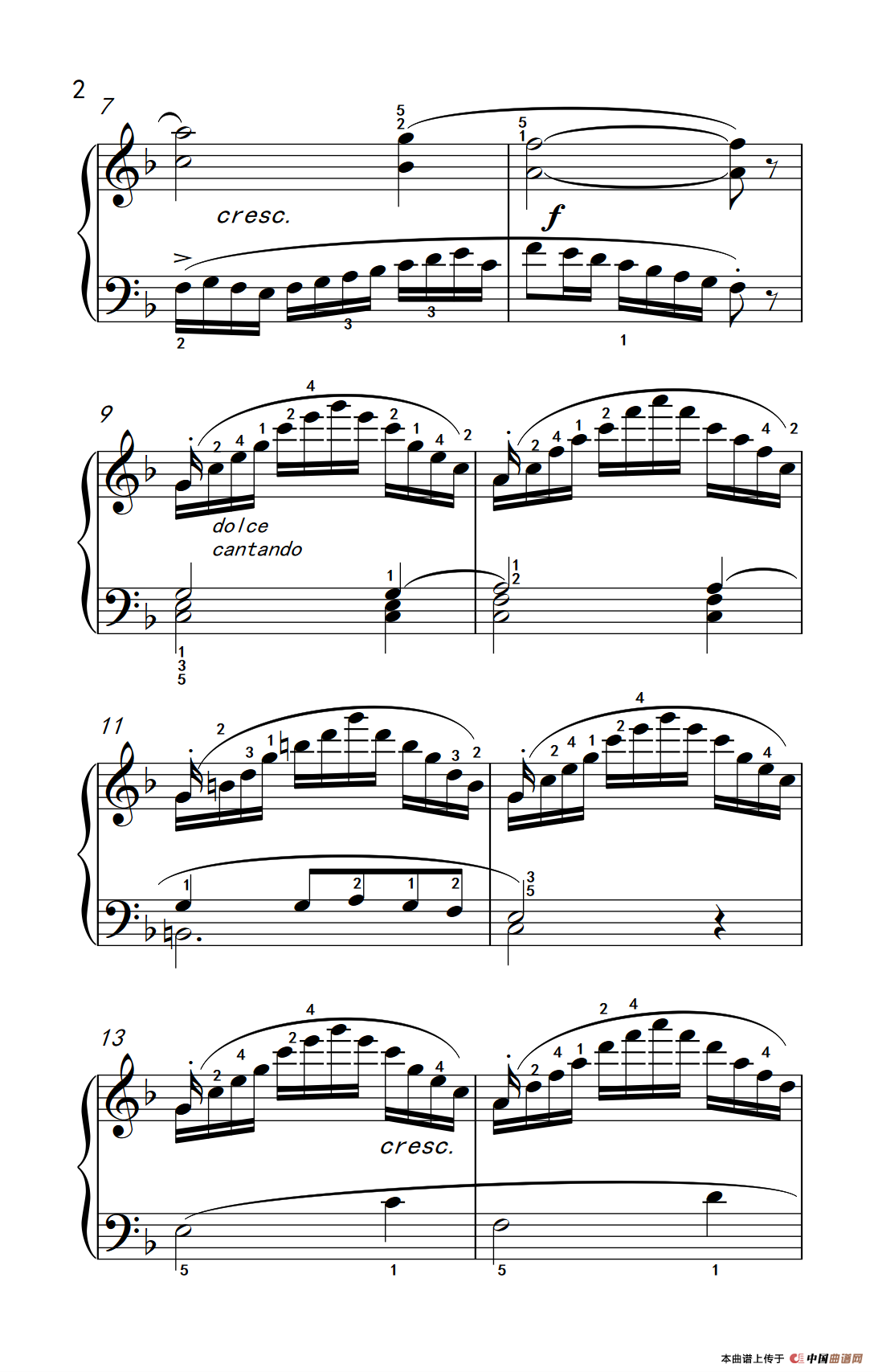 第五级 2.海湾帆船（中央音乐学院 钢琴（业余）考级教程 4-6级）