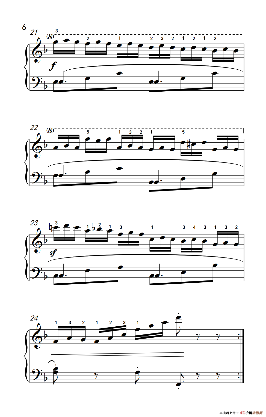 第五级 1.练习曲（中央音乐学院 钢琴（业余）考级教程 4-6级）