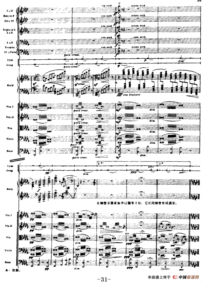 浦塞尔主题变奏与赋格曲（P31-P65）（管弦乐队总谱）