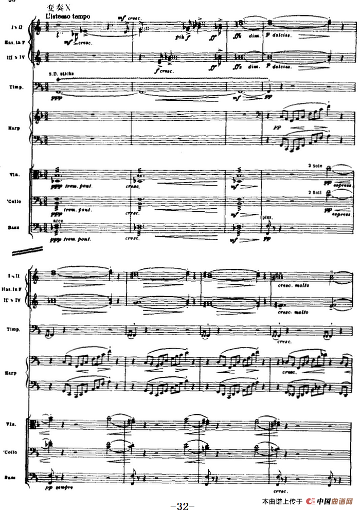 浦塞尔主题变奏与赋格曲（P31-P65）（管弦乐队总谱）