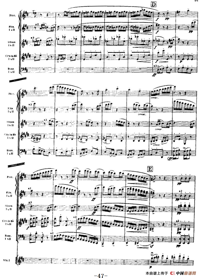 浦塞尔主题变奏与赋格曲（P31-P65）（管弦乐队总谱）