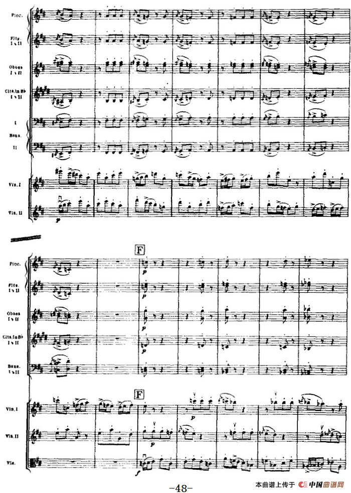 浦塞尔主题变奏与赋格曲（P31-P65）（管弦乐队总谱）