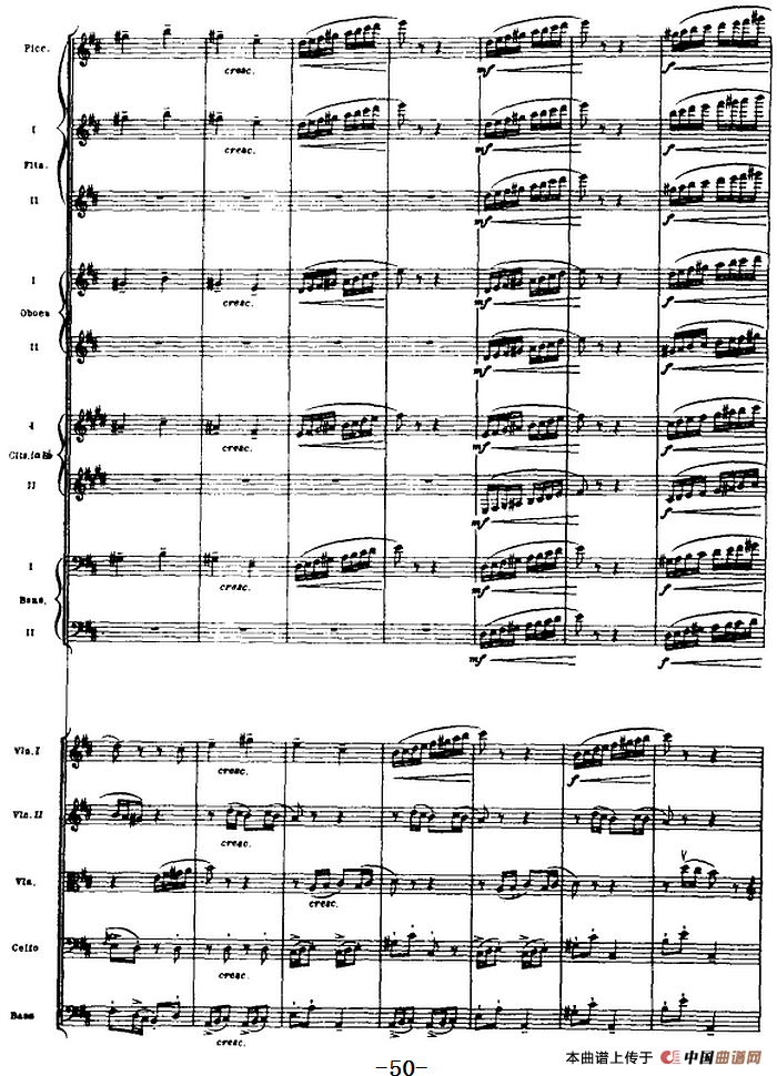 浦塞尔主题变奏与赋格曲（P31-P65）（管弦乐队总谱）