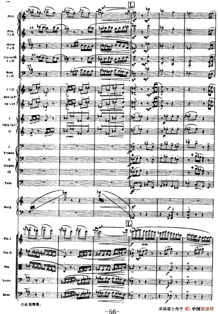 浦塞尔主题变奏与赋格曲（P31-P65）（管弦乐队总谱）