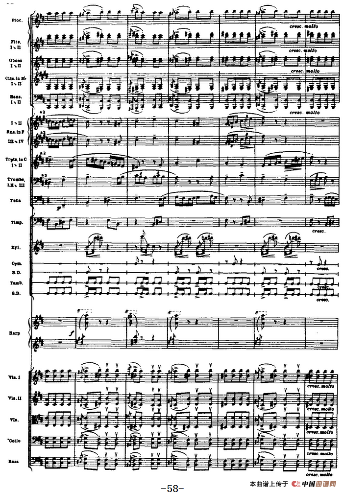 浦塞尔主题变奏与赋格曲（P31-P65）（管弦乐队总谱）