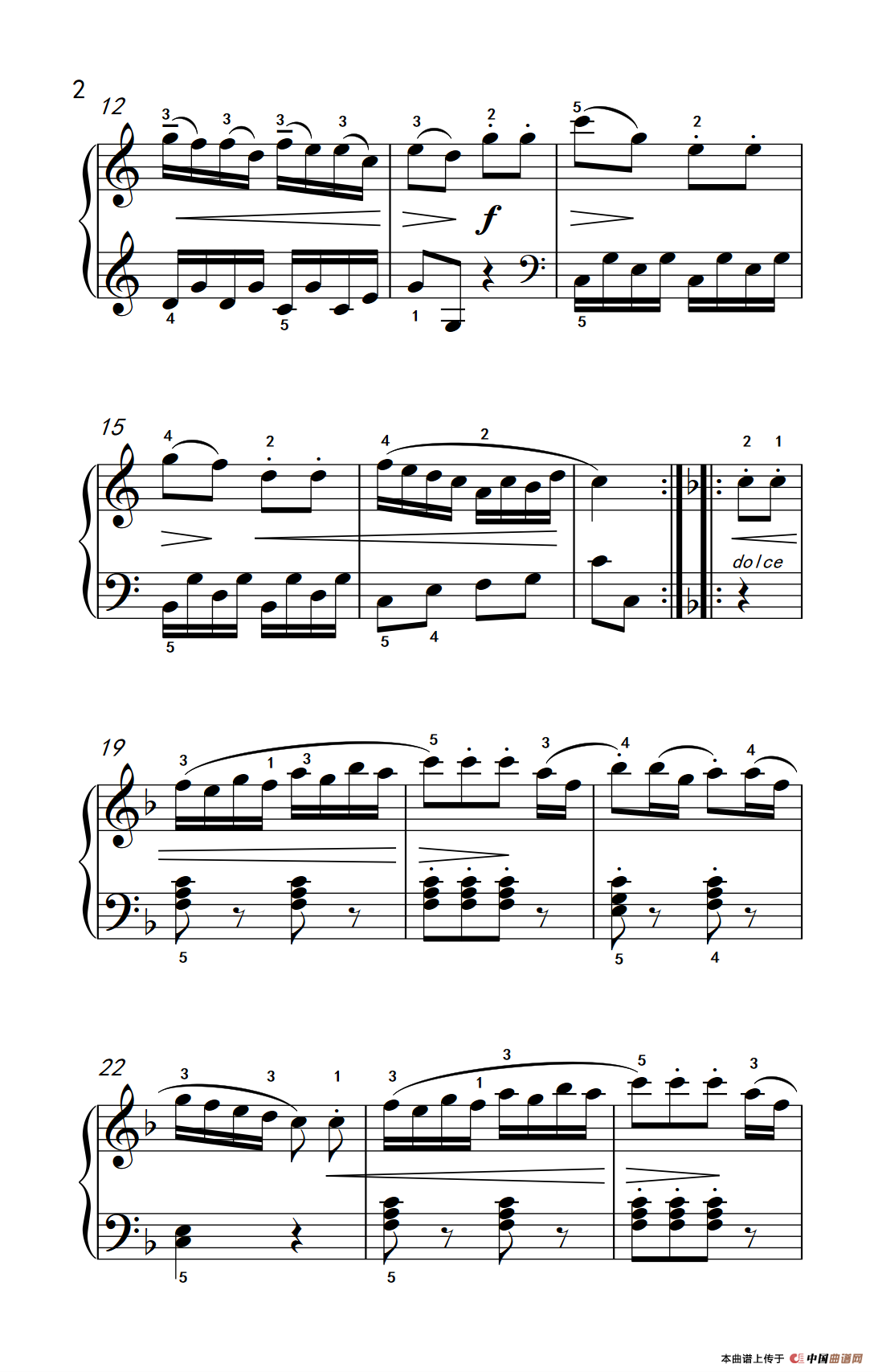 第四级 1.回旋曲（中央音乐学院 钢琴（业余）考级教程 4-6级）