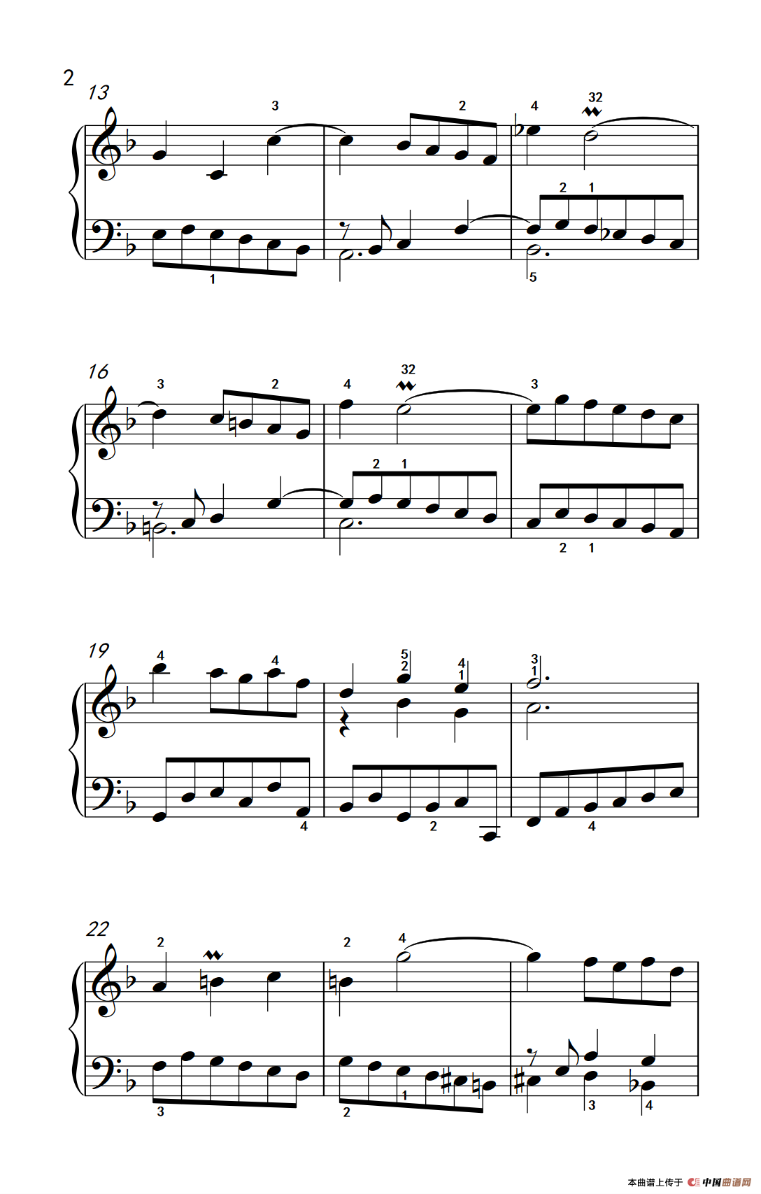 第四级 1.小步舞曲（中央音乐学院 钢琴（业余）考级教程 4-6级）