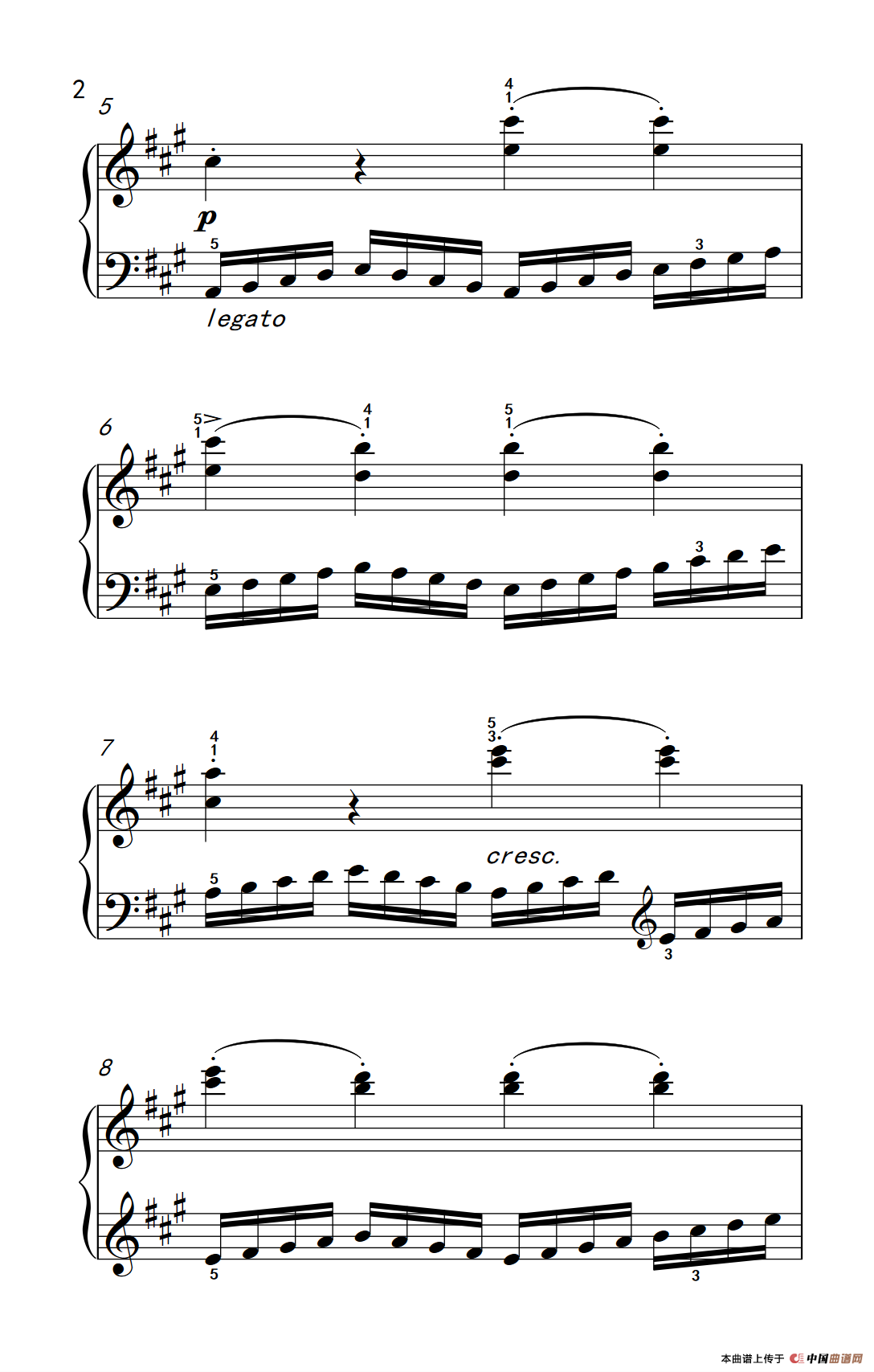 第四级 3.练习曲（中央音乐学院 钢琴（业余）考级教程 4-6级）