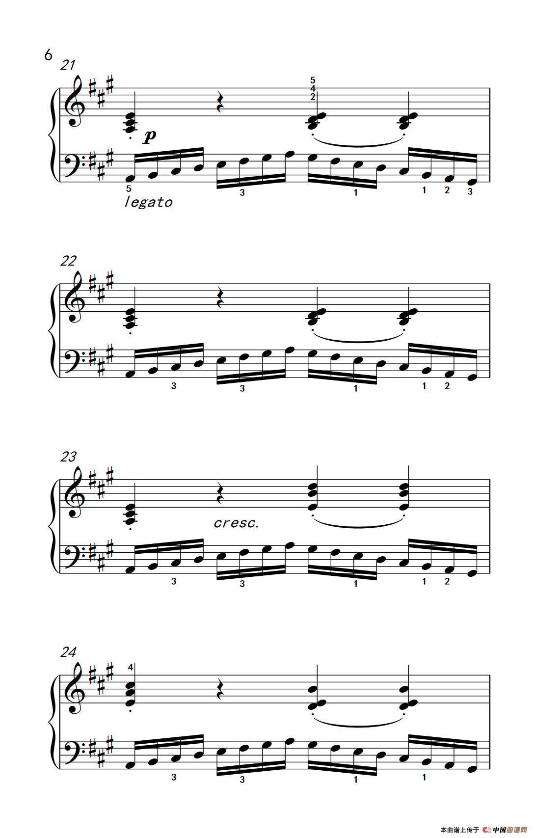 第四级 3.练习曲（中央音乐学院 钢琴（业余）考级教程 4-6级）