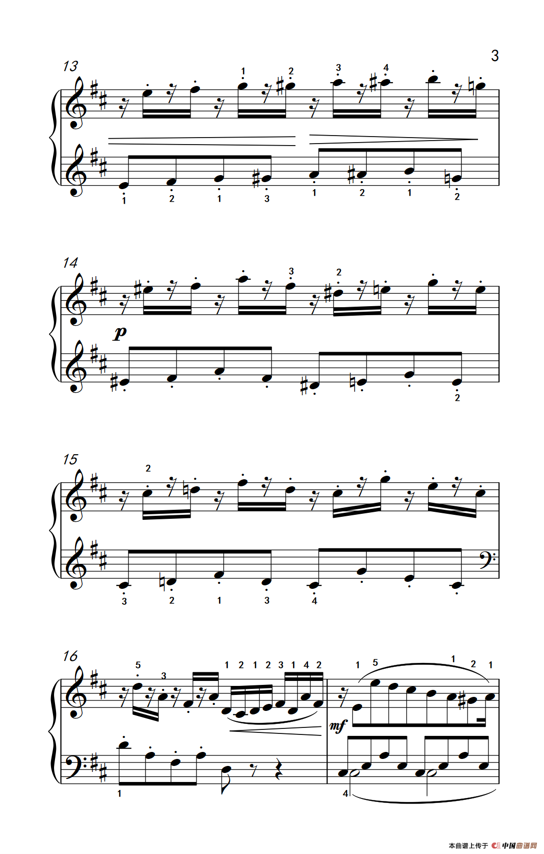 第四级 1.练习曲（中央音乐学院 钢琴（业余）考级教程 4-6级）