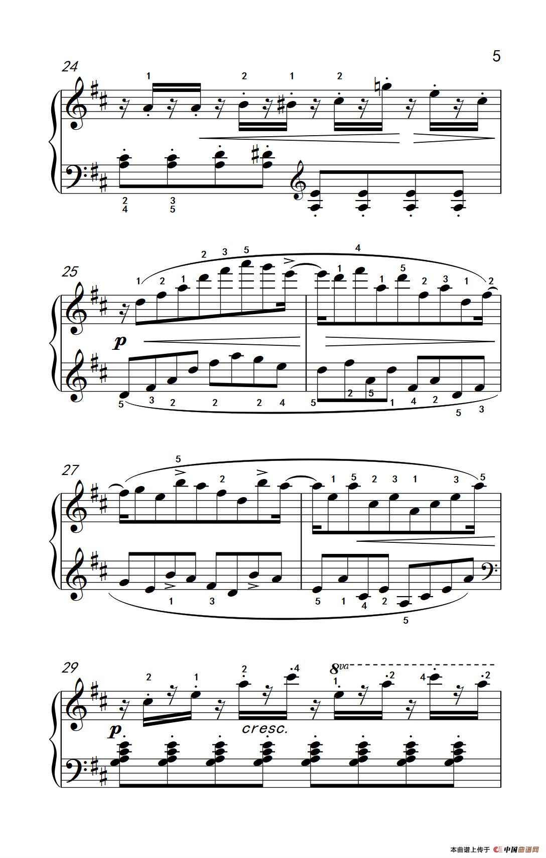 第四级 1.练习曲（中央音乐学院 钢琴（业余）考级教程 4-6级）