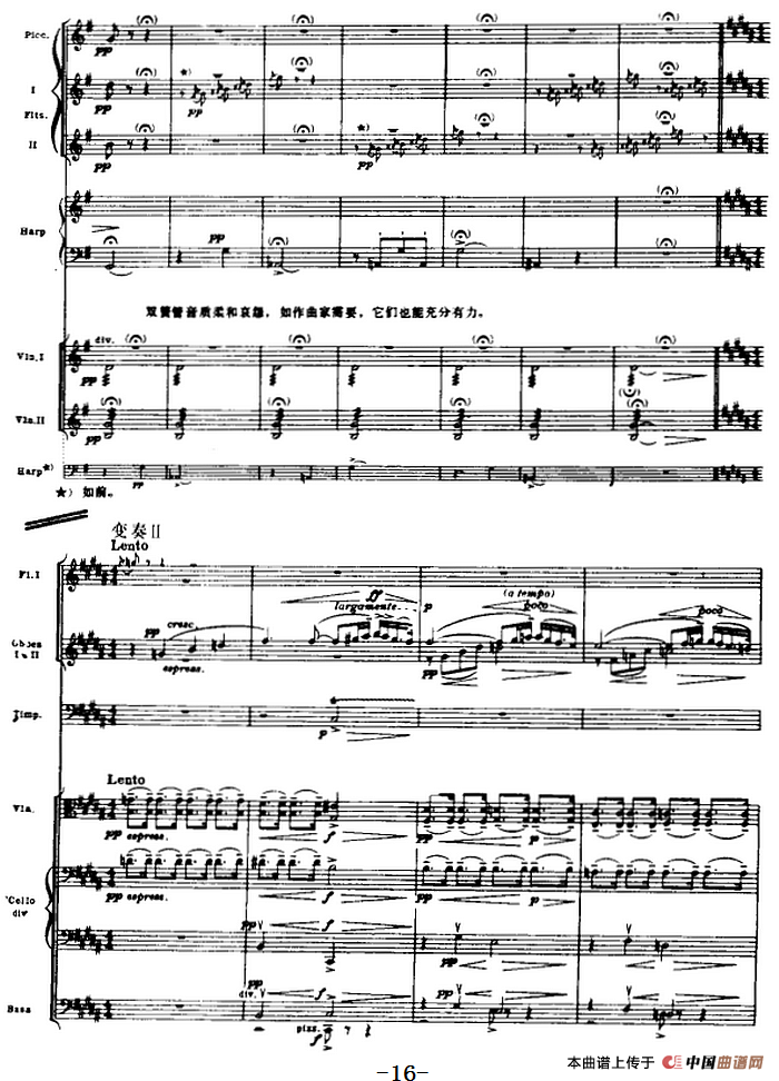 浦塞尔主题变奏与赋格曲（P1-P30）（管弦乐队总谱）