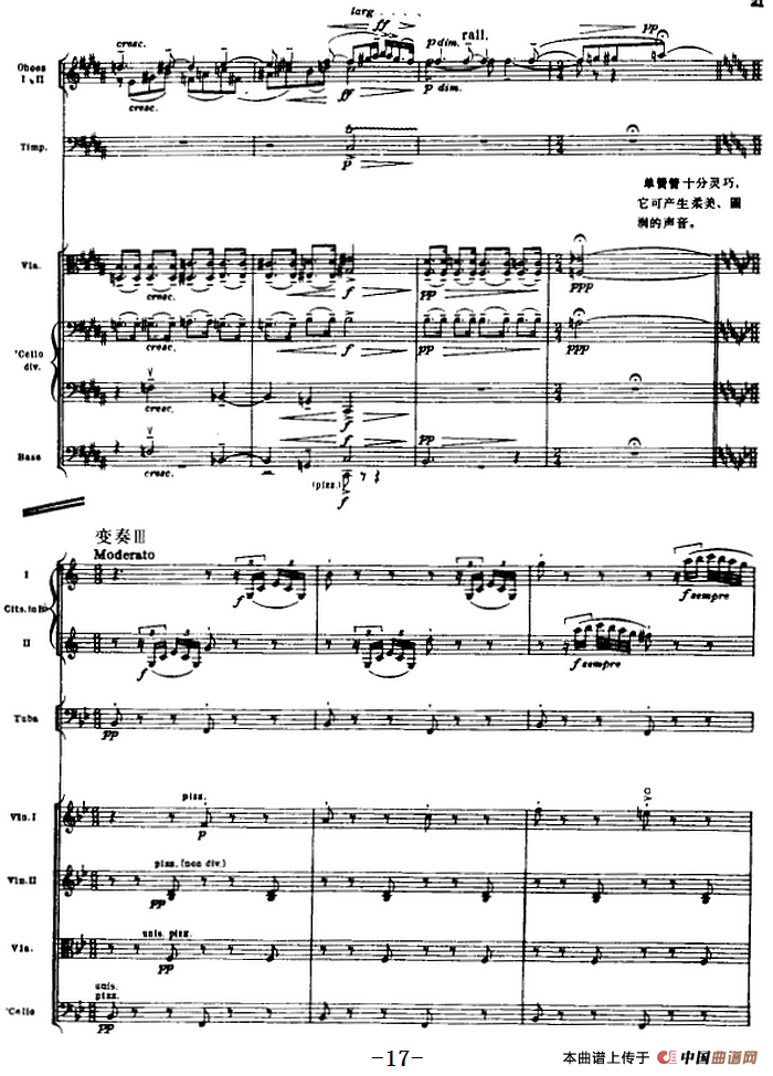 浦塞尔主题变奏与赋格曲（P1-P30）（管弦乐队总谱）