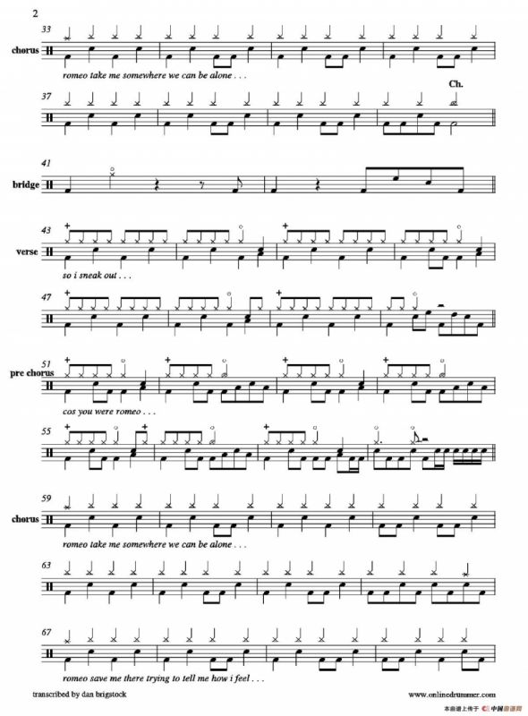 Love Story（鼓谱）