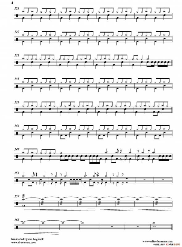 For Those About To Rock（鼓谱）