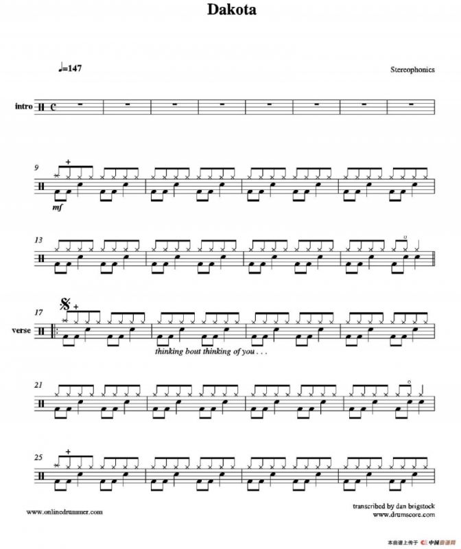 Dakota（鼓谱）