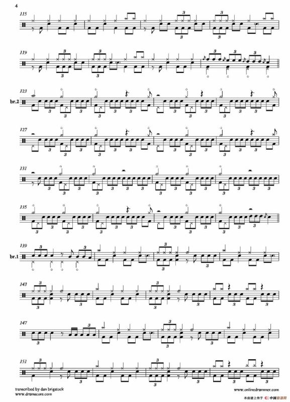 Where Eagles Dare（鼓谱）