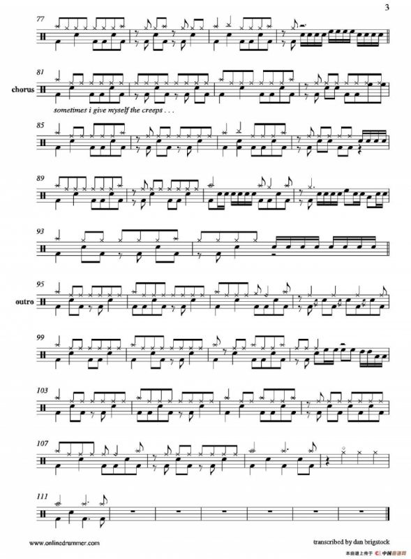 Basket Case（鼓谱）