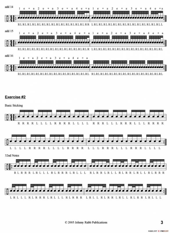 30 DAYS TO BETTER HANDS（30天鼓手左右手练习鼓谱）