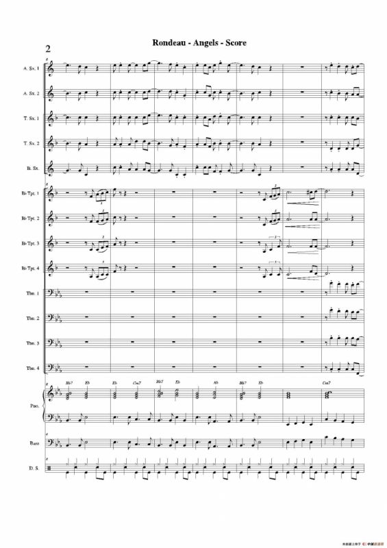 Angels for Jazz Ensemble（总谱）