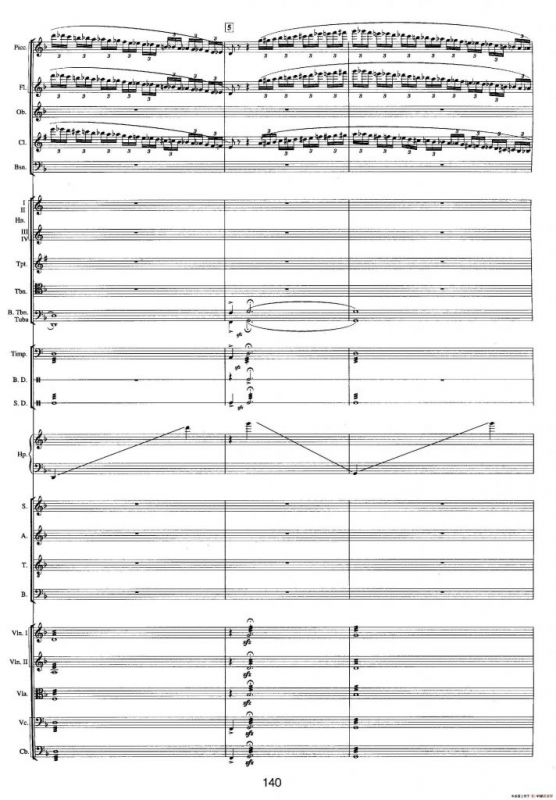 钱塘江-四.第三乐章 5.大潮放歌（总谱）