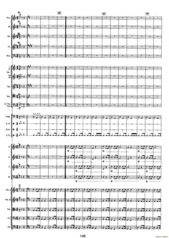 钱塘江-四.第三乐章 5.大潮放歌（总谱）