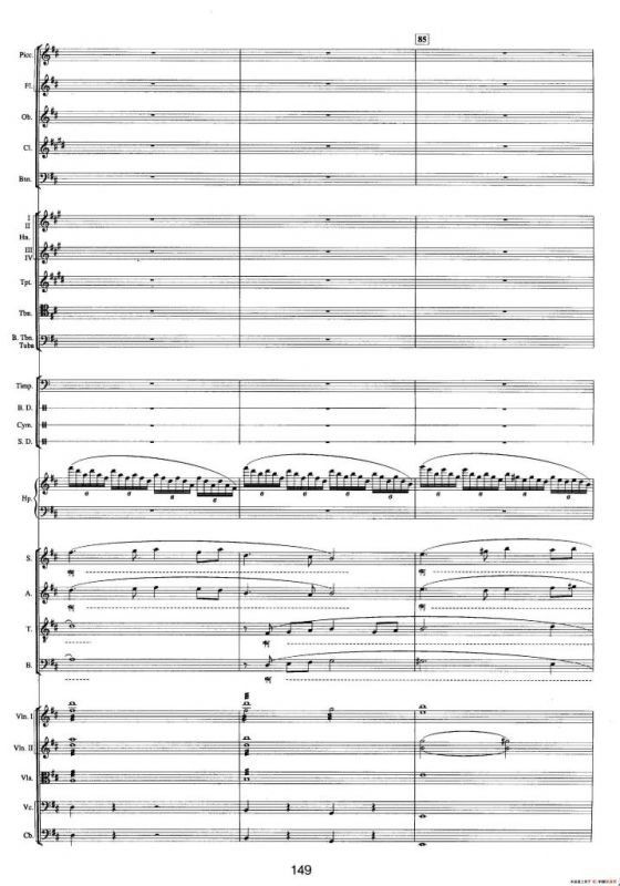 钱塘江-四.第三乐章 5.大潮放歌（总谱）