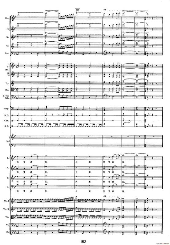 钱塘江-四.第三乐章 5.大潮放歌（总谱）