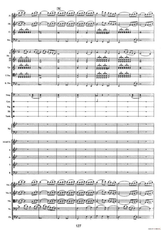 钱塘江-四.第三乐章3.人间天堂（总谱）