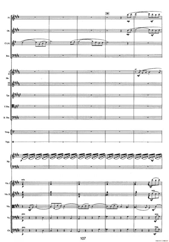 钱塘江-四.第三乐章1.第二前奏曲（总谱）