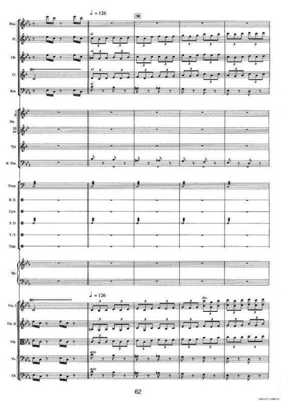 钱塘江-三.第二乐章1.第一前奏曲（总谱）