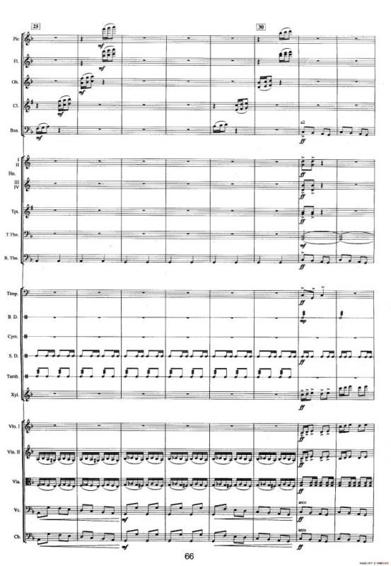 钱塘江-三.第二乐章1.第一前奏曲（总谱）