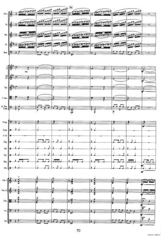 钱塘江-三.第二乐章1.第一前奏曲（总谱）