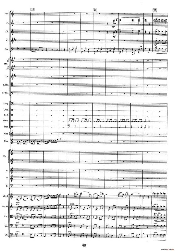 钱塘江-二.第一乐章4.钱塘人家（总谱）