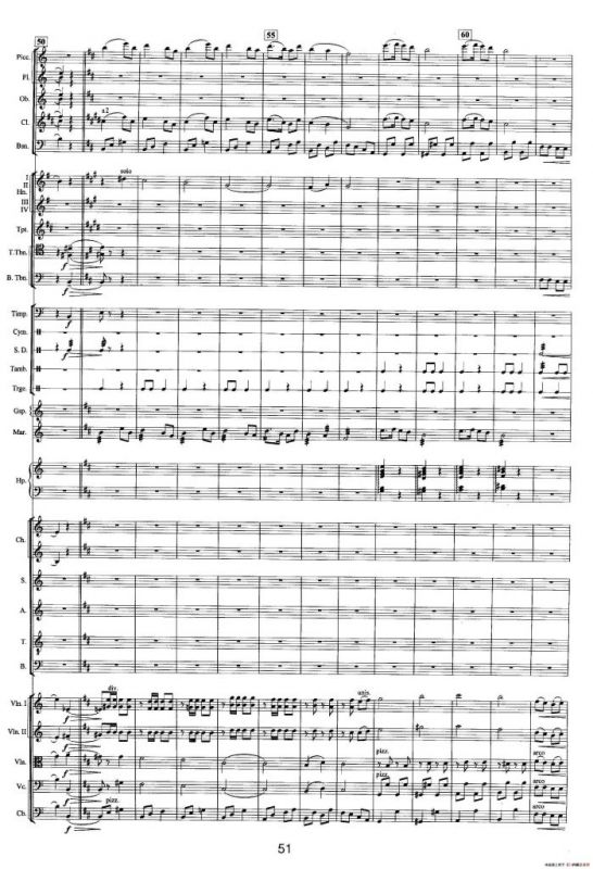 钱塘江-二.第一乐章4.钱塘人家（总谱）