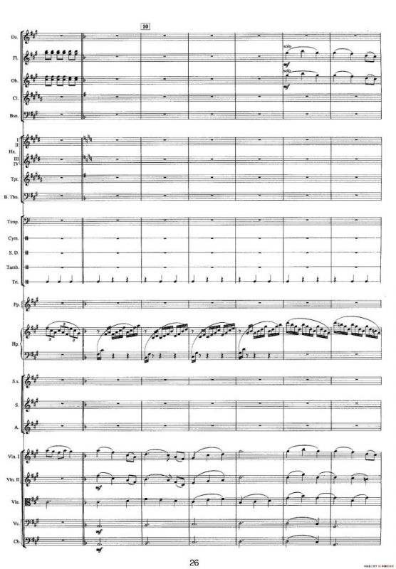 钱塘江-二.第一乐章 2.家乡水路（总谱）