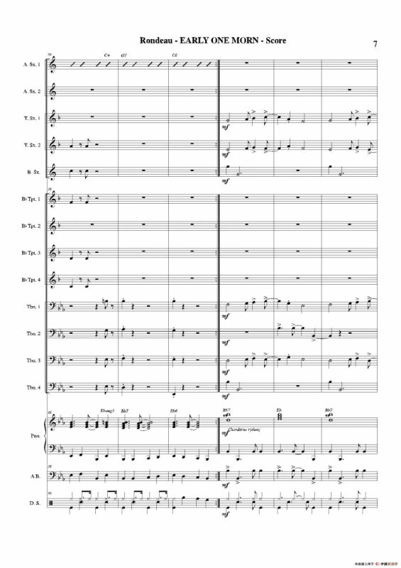 EARLY ONE MORN（总谱）