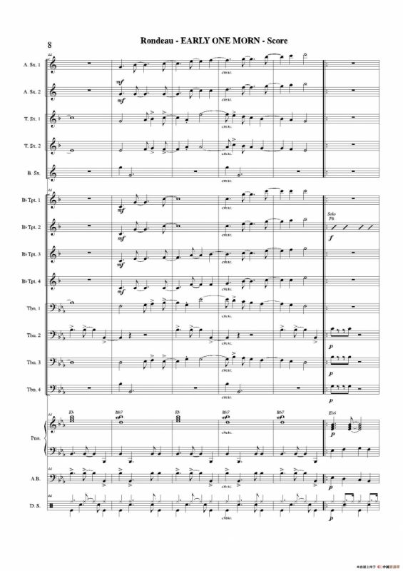 EARLY ONE MORN（总谱）