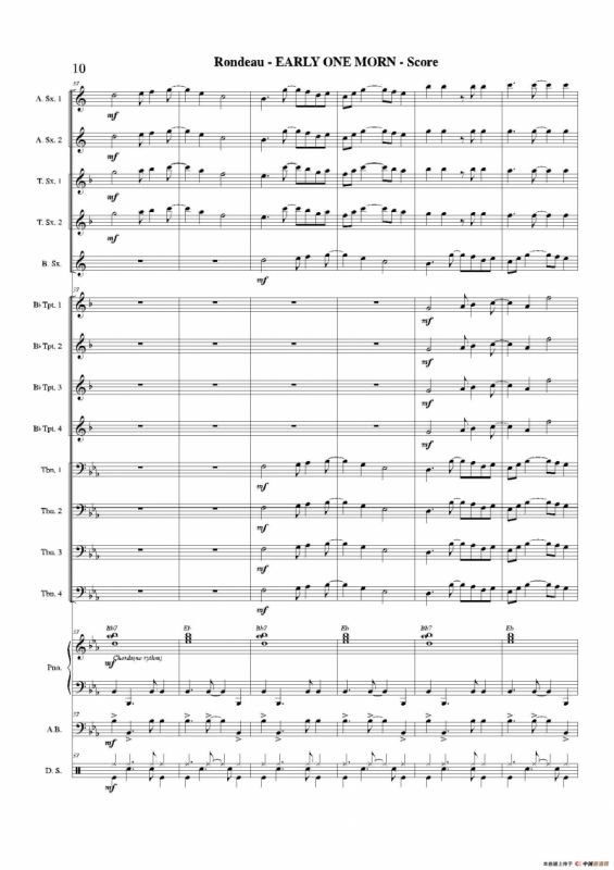 EARLY ONE MORN（总谱）