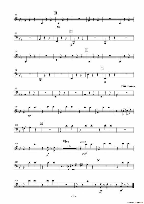 Haruka naru Warutsu（木管四重奏Trombone分谱）