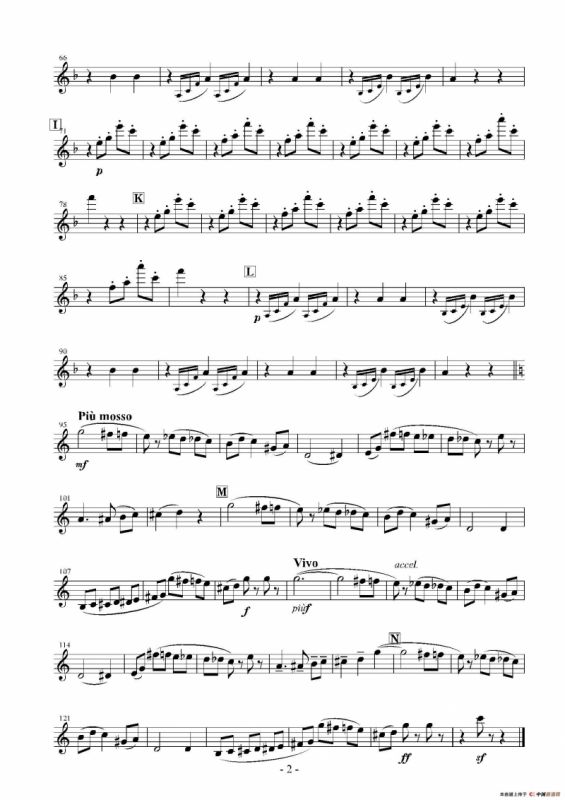 Haruka naru Warutsu（木管四重奏第一单簧管分谱）