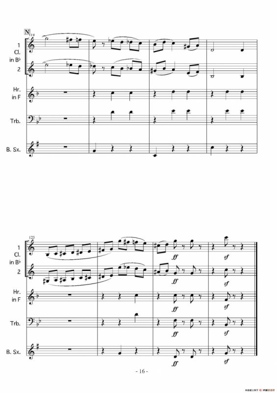 Haruka naru Warutsu（木管四重奏）