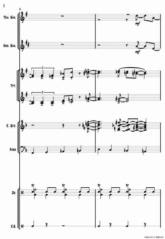 Hello（爵士乐团总谱）